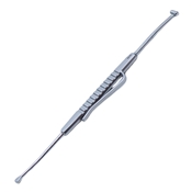 Schocket Double Ended Scleral Depressor On Serrated Handle With Pocket Clip Double-End Depressor And Marker With Rounded End, 6mm Wide Bar, With A 2.5mm Teardrop Shape Tips, And Overall Length Of 5 1/4" (135mm) 